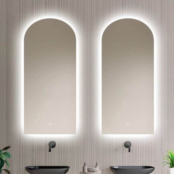 Badkamerspiegel Casablanca 45×100, v3 dubbel naast elkaar