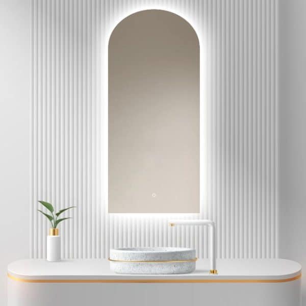 Badkamerspiegel Casablanca 45×100, v3 witte achtergrond