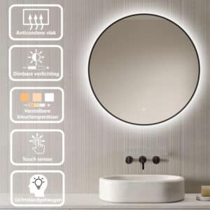 Badkamerspiegel Ilona 80×80 v2