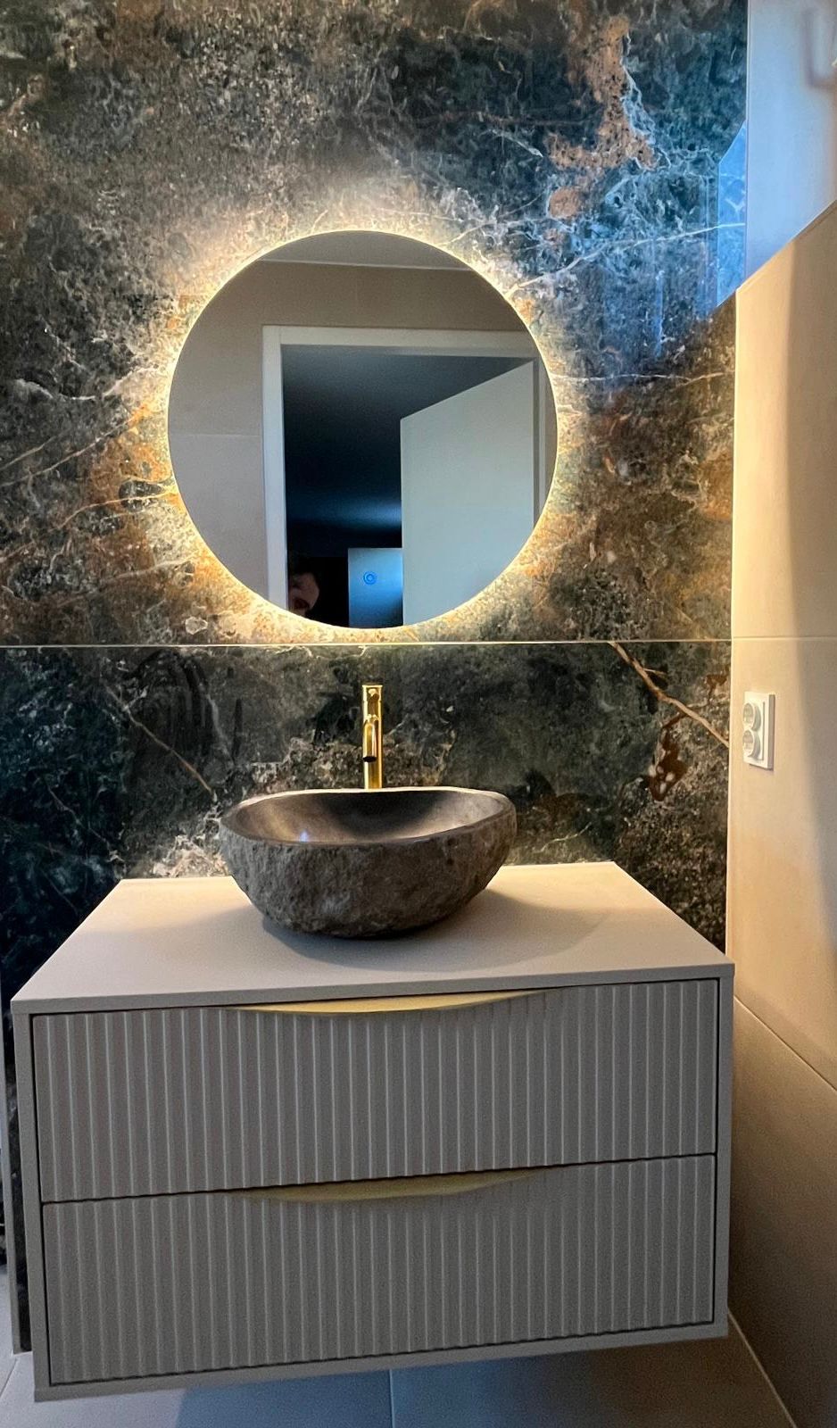 Badkamerspiegel Lena 50 , 60 klant impressie