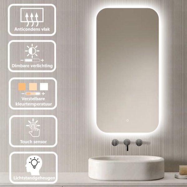 Badkamerspiegel Moderna 50x100, prod specs v4
