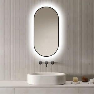 Badkamerspiegel Vienna 40x80 V3, product afbeelding