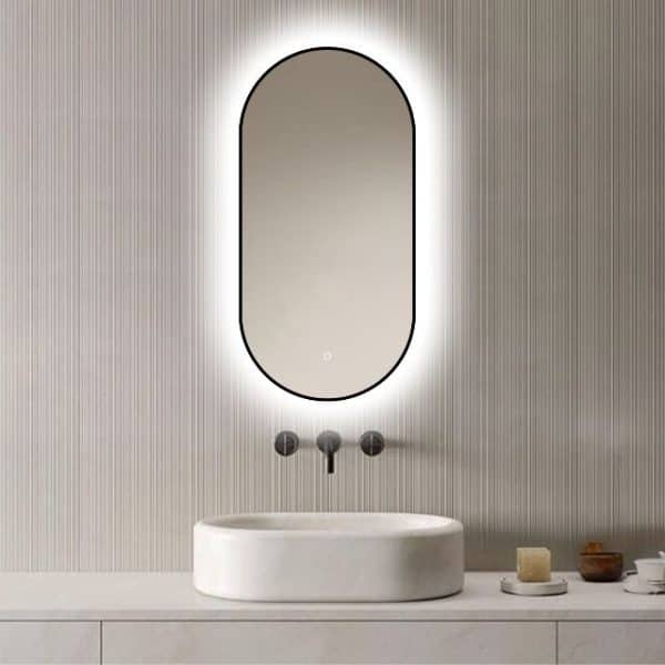 Badkamerspiegel Vienna 40x80 V3, product afbeelding