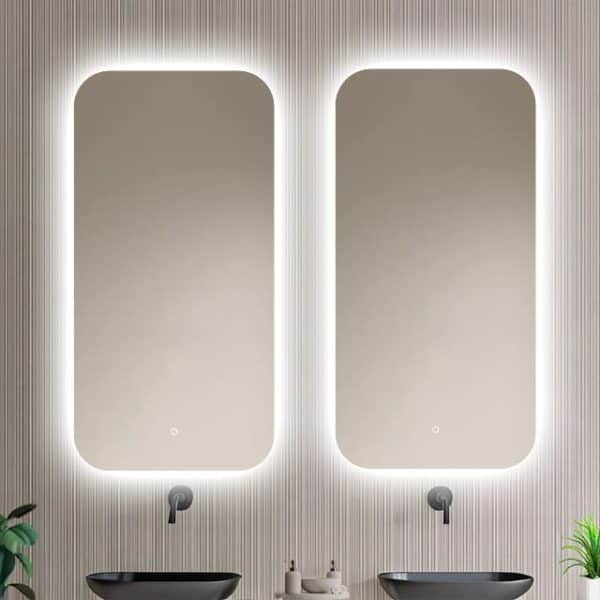 Badkamerspiegel moderna 50x100, v3 dubbele spiegels