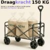 Bolderkar Venec zwart - draagvermogen 150kg_ detail (1)