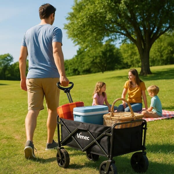 Bolderkar Venec zwart - draagvermogen 150kg_ detail (2)