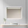 Badkamerspiegel Ambi Led 80x60, v3 witte achtergrond