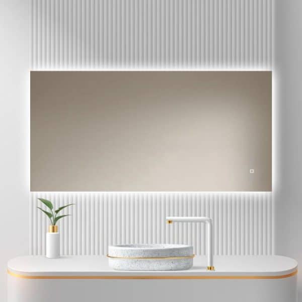 Badkamerspiegel Livorno 120x60, v3 witte badkamer