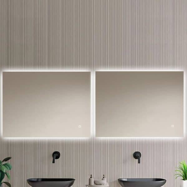 Badkamerspiegel Livorno 80x60 v3, dubbele spiegels