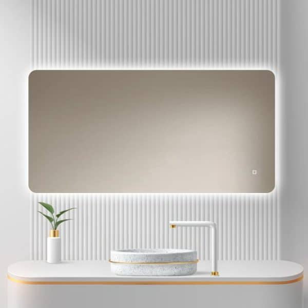 Badkamerspiegel Malaga 120x60, v3 witte badkamer