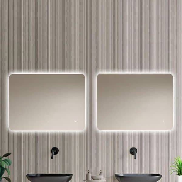 Badkamerspiegel Malaga 80x60, v3 dubbele spiegels