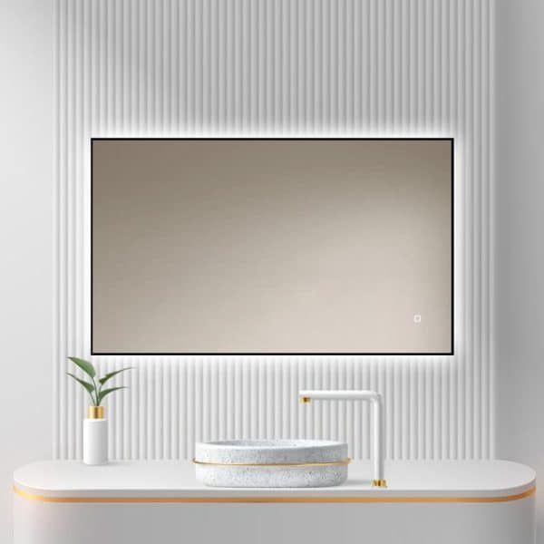 Badkamerspiegel Sorento 100x60, v3 witte badkamer