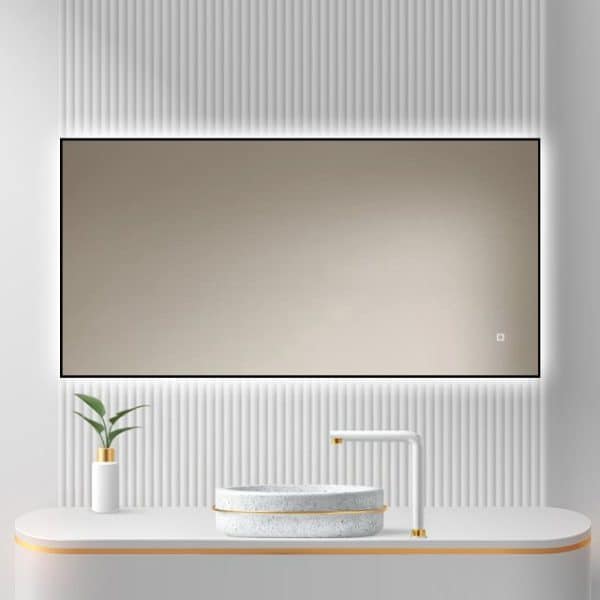 Badkamerspiegel Sorento 102x60, v3 witte badkamer