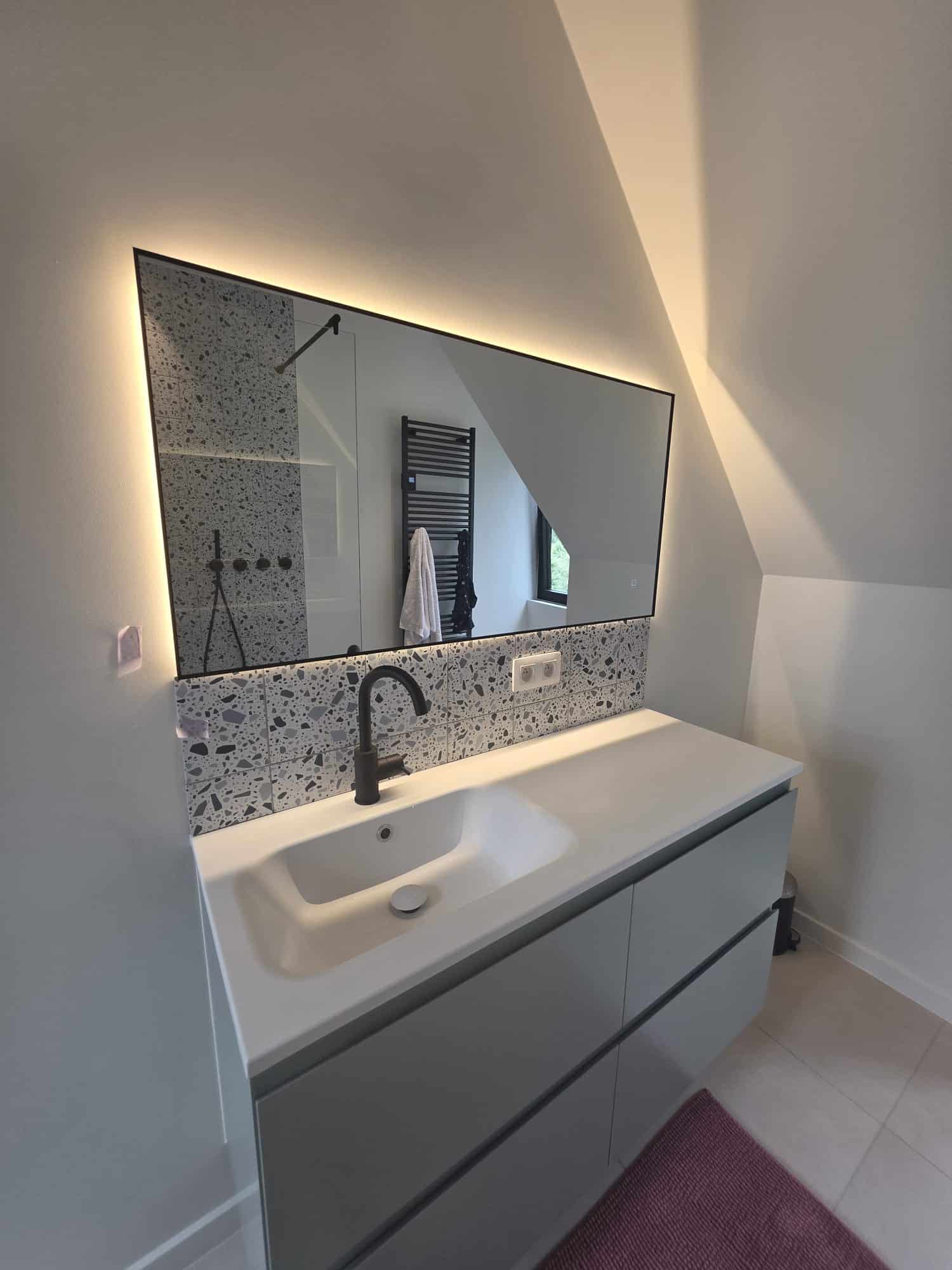 Badkamerspiegel Sorento 120 klant impressie 2