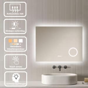 Badkamerspiegel Lorina 80x60cm specificaties