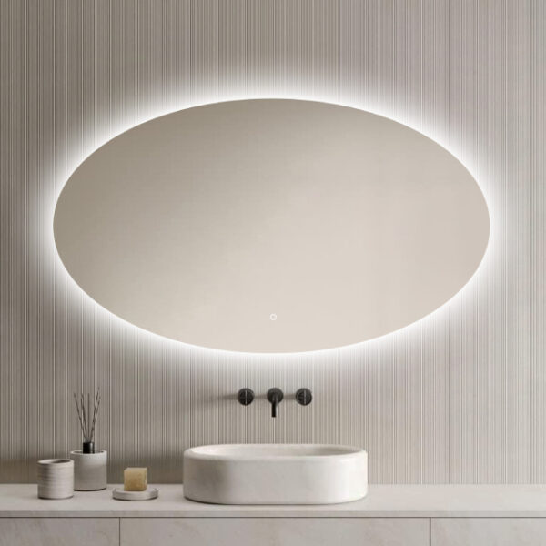 Badkamerspiegel Rondo 120x70cm product afbeelding