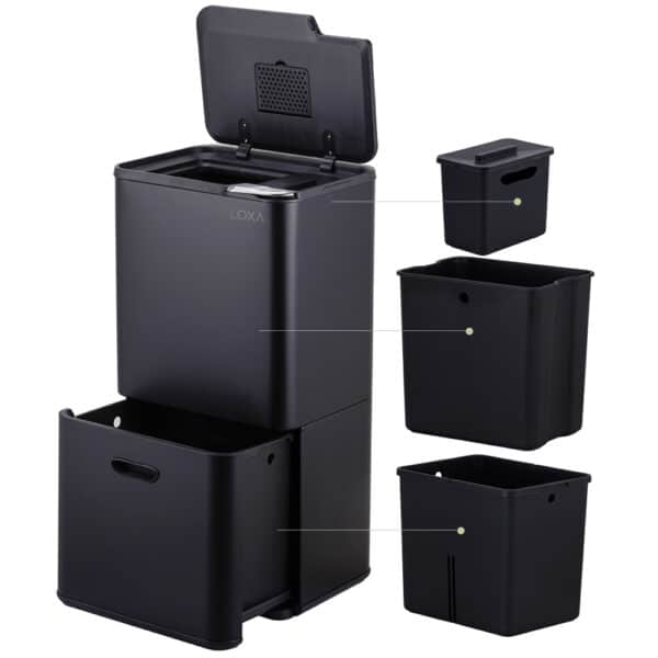 Prullenbak Vanessa uitneembare emmers