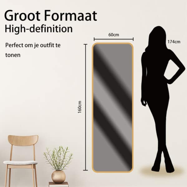 Passpiegel Elegancia goud, formaat