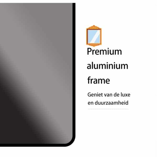 Passpiegel Elegancia zwart, frame