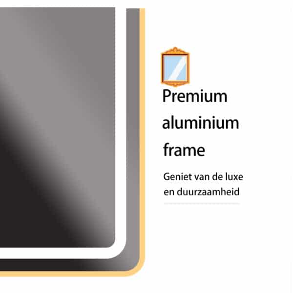 Passpiegel Ilumina goud, frame
