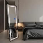 Passpiegel Ilumina zwart, product afbeelding