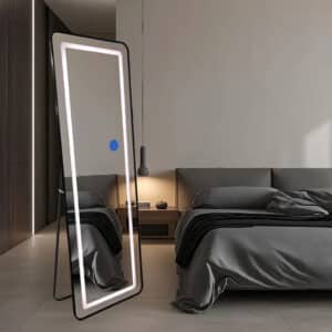 Passpiegel Ilumina zwart, product afbeelding