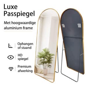 Passpiegel Luxora goud ,3 elementen