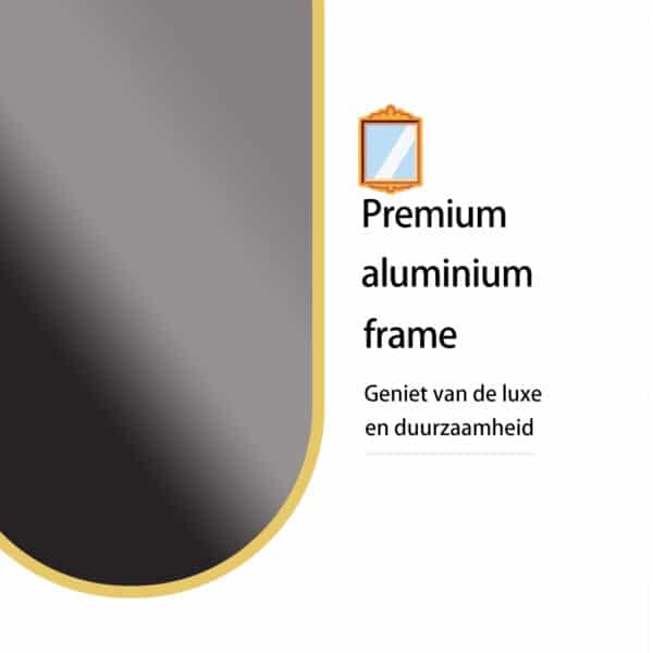 Passpiegel Ovalo goud, frame