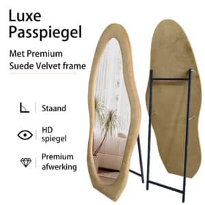 Passpiegel Velanto taupe, 3 elementen